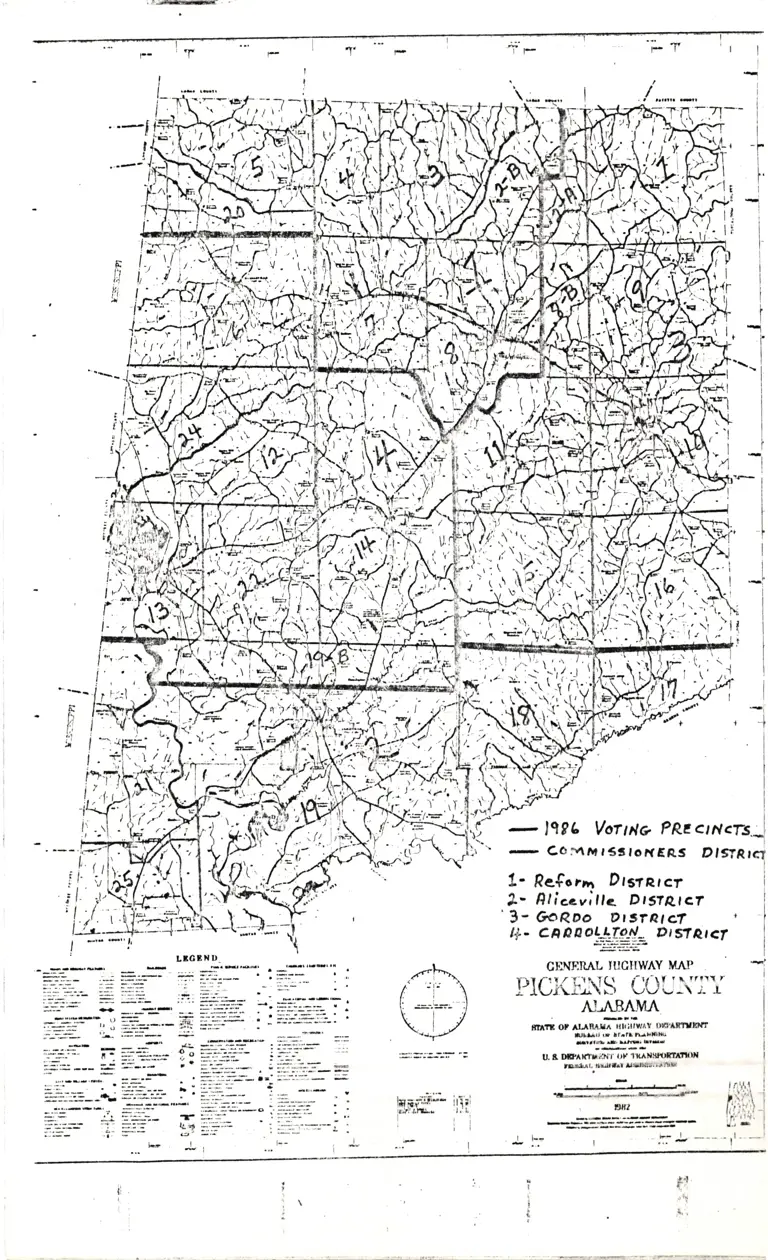 Map of 1986 Voting Precincts preview