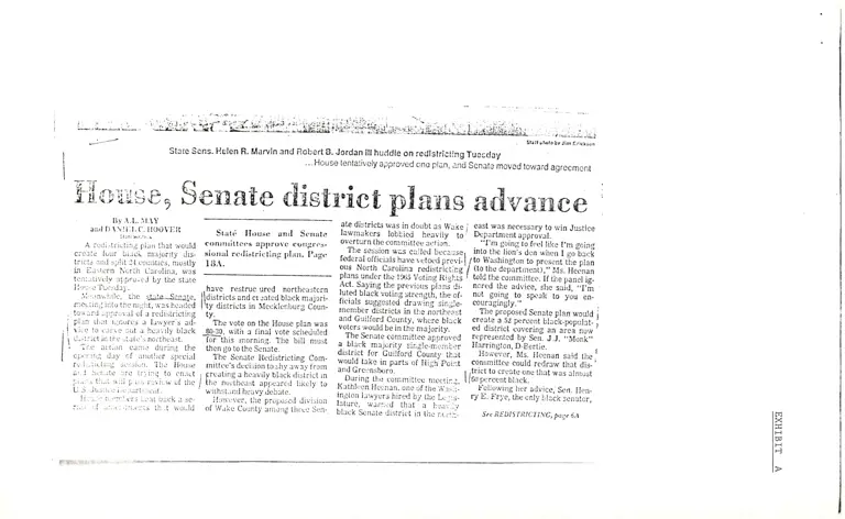News Clippings and Maps on North Carolina Redistricting preview