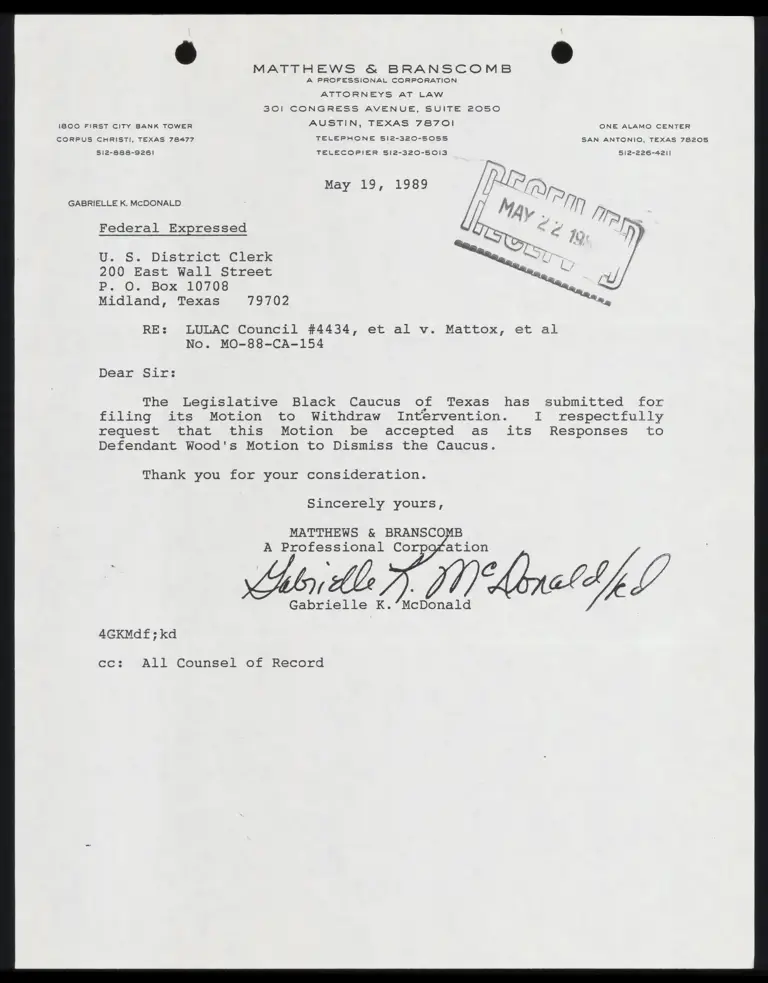 Motion to Strike Intervention; Order Granting Motion to Strike Intervention preview