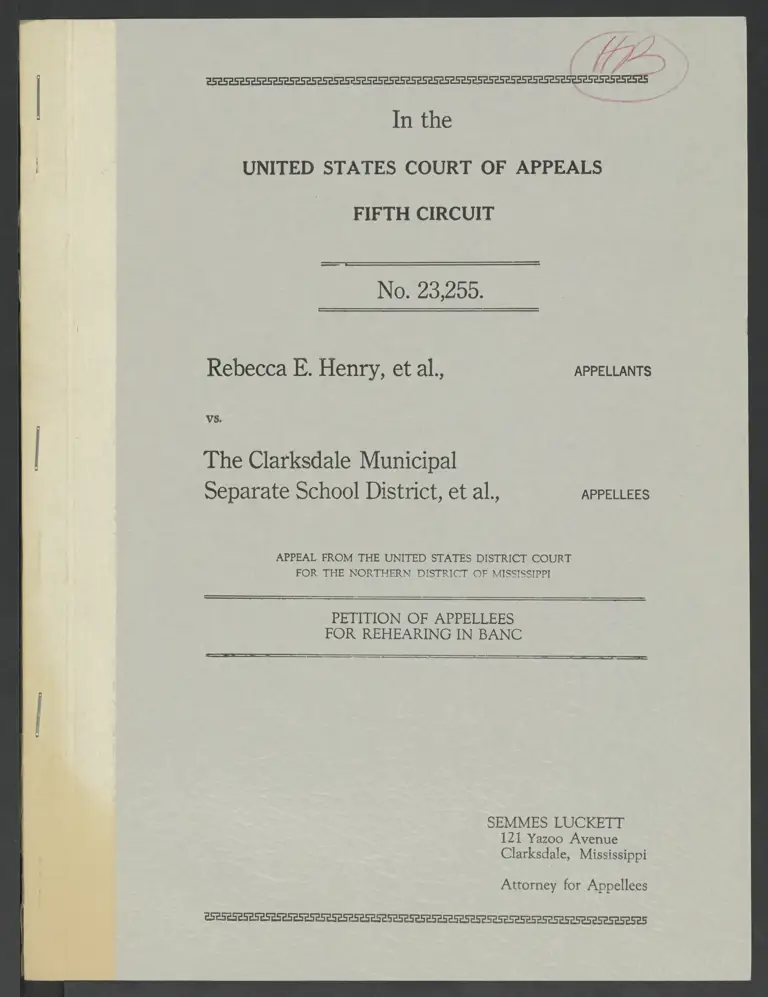 Petition of Appellees for Rehearing In Banc preview