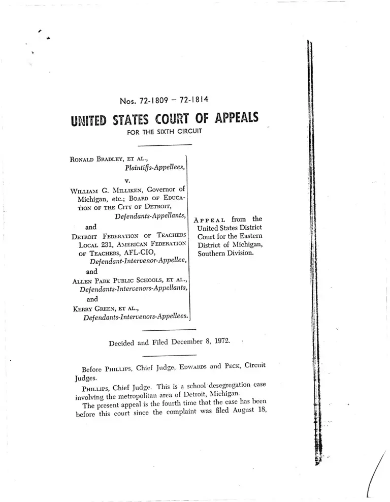 Court Opinion from the Sixth Circuit Court of Appeals preview