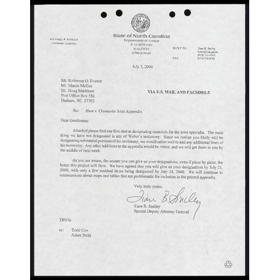 Letter from Smiley to All Counsel RE: Joint Appendix preview