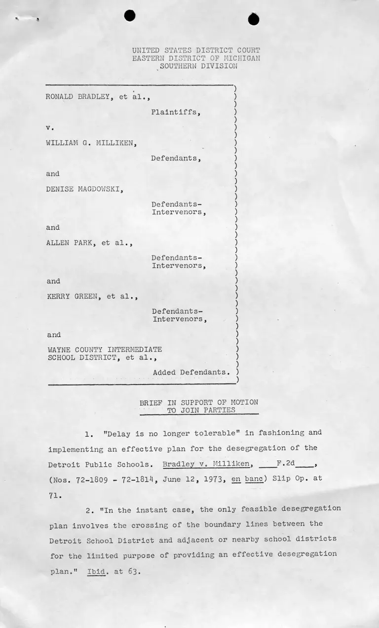 Draft Brief in Support of Motion to Join Parties preview