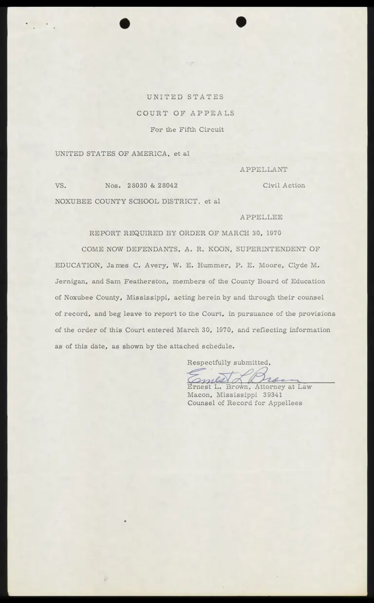 Report on the Noxubee County Board of Education preview