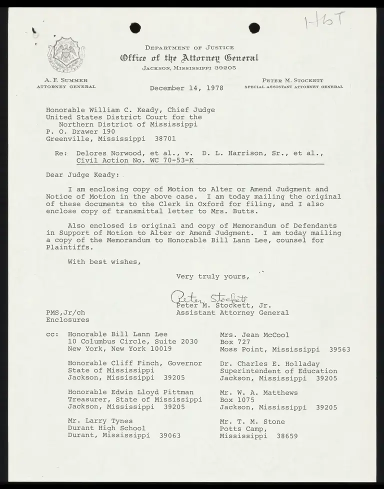 Motion to Alter or Amend Judgment; Memorandum of Defendants in Support of Motion to Alter or Amend Judgment preview