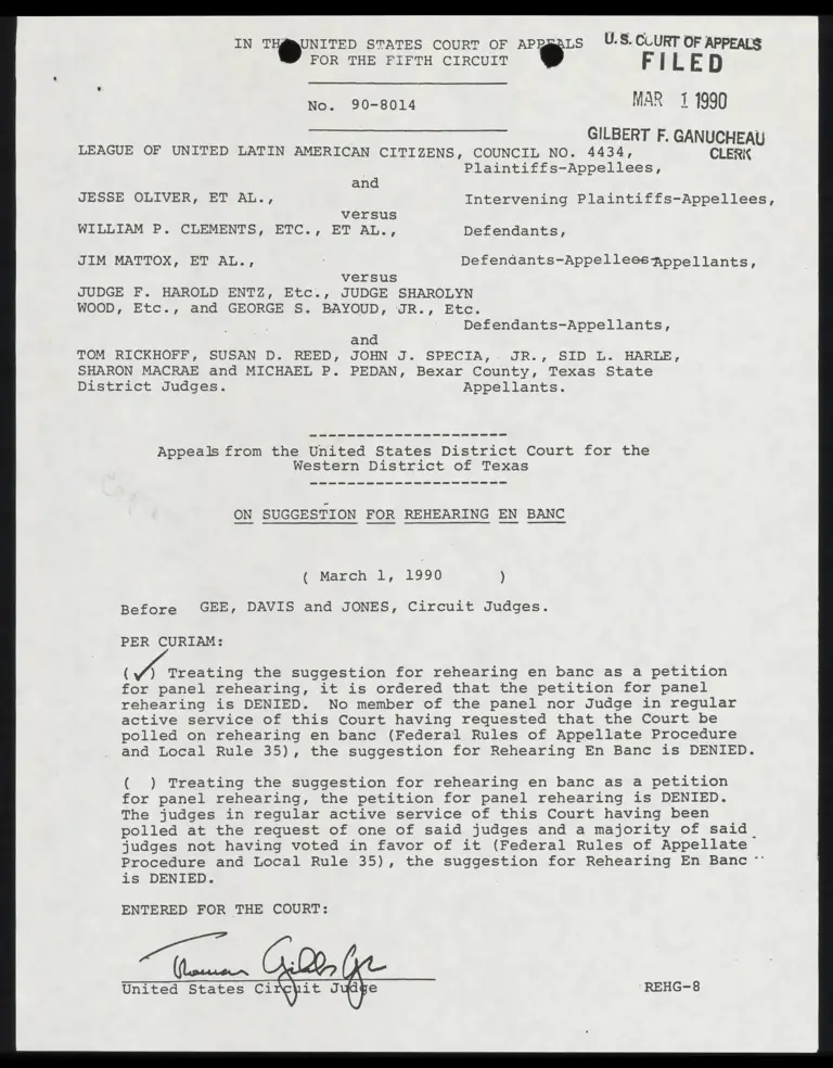 On Suggestion for Rehearing En Banc preview