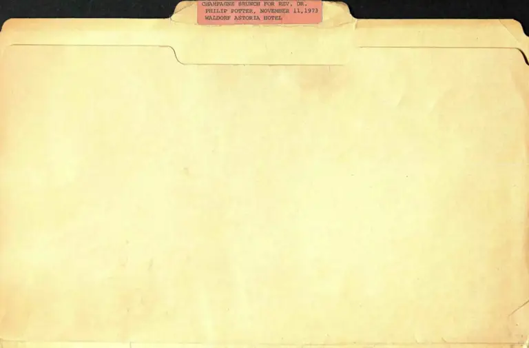 Brunch For Philip Potter November 1973 (Folder) (Redacted) preview