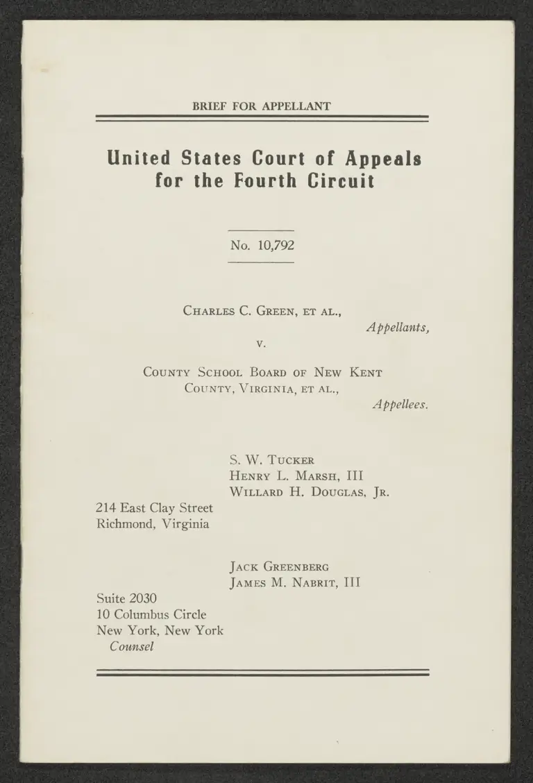Brief for Appellant preview
