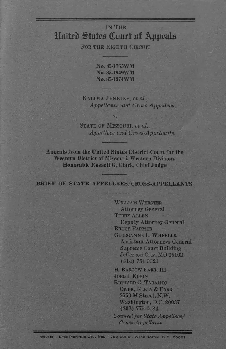 Jenkins v. Missouri Brief of State Appellees/Cross-Appellants preview