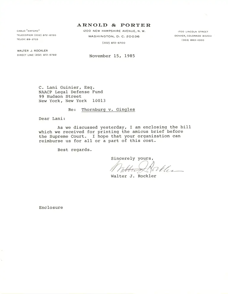 Correspondence from Rockler to Guinier; Pandick Invoice preview