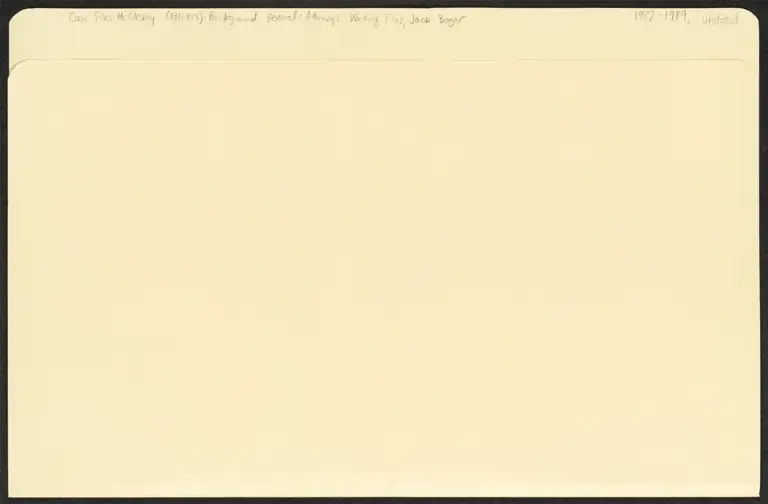 General - Attorney's Working Files, Jack Boger (Redacted) preview