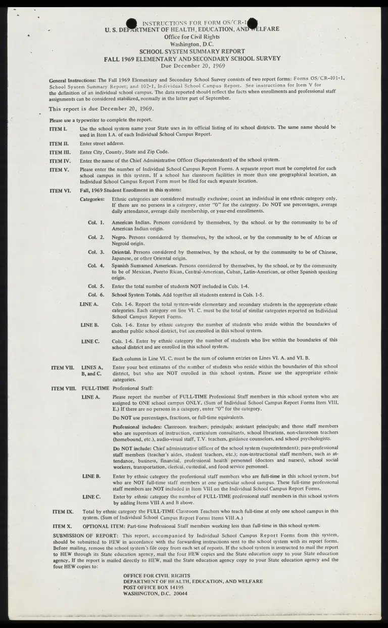 Instructions for Forms OS/CR-101-1 and OS/CR 102-1 preview