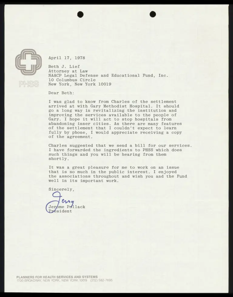 Correspondence from Pollack to Lief Re: Settlement preview