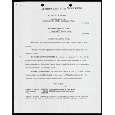 Order for Recovery of Costs preview