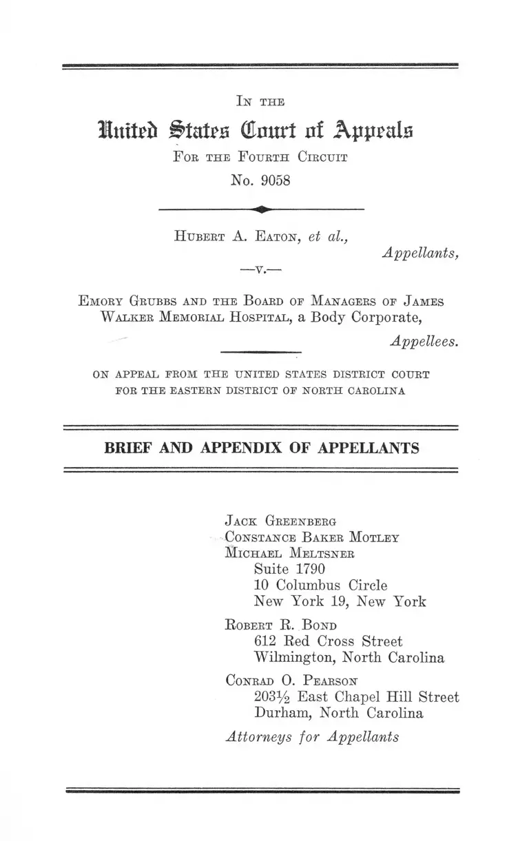 Eaton v. Grubbs Brief and Appendix of Appellants preview