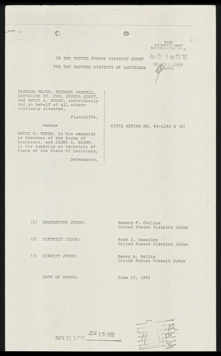 Response to Application for Relief of a Three-Judge Court preview