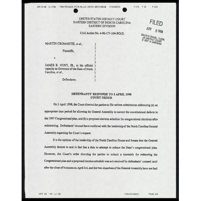 Defendants' Response to Court Order preview