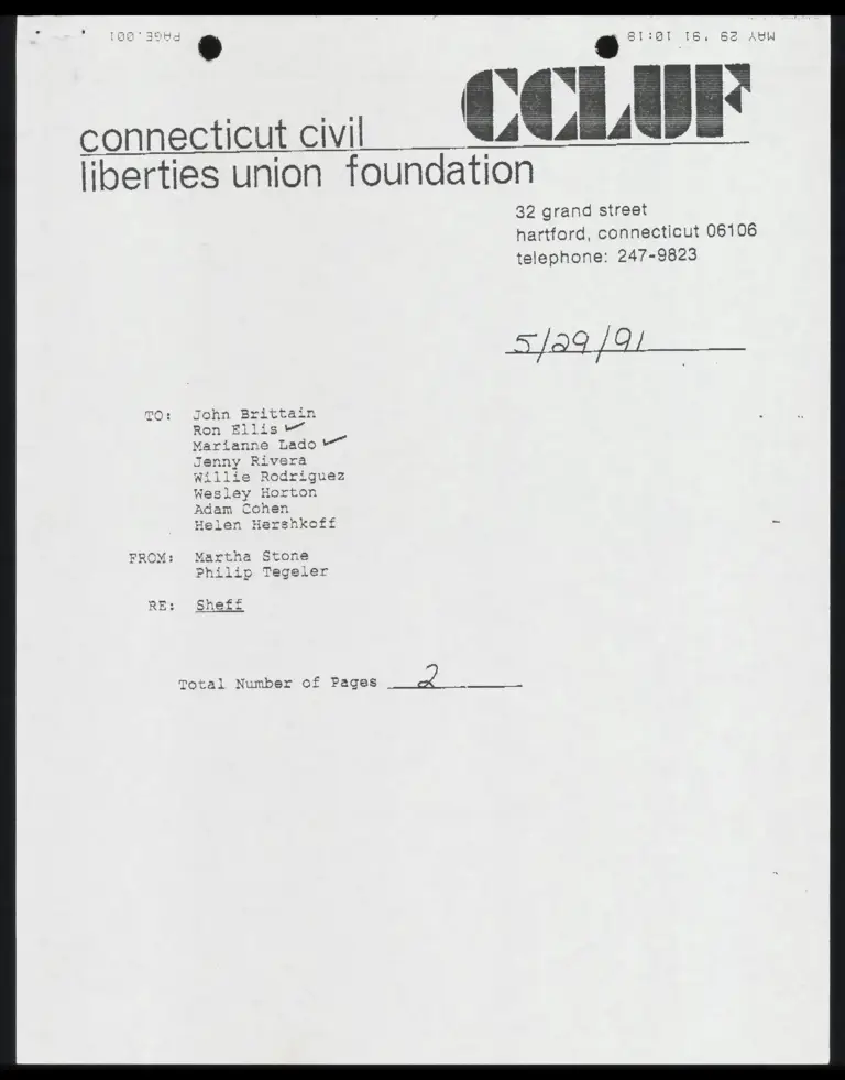 Correspondence from Counsel to Stone Re: Agenda preview