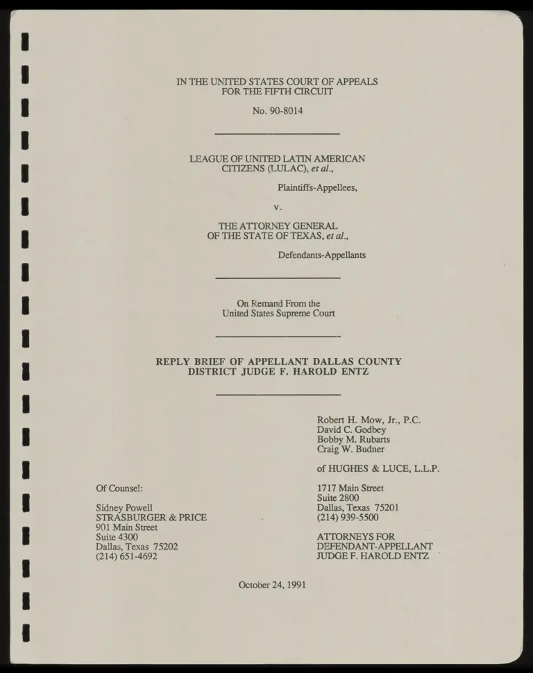 Reply Brief of Appellant Dallas County preview