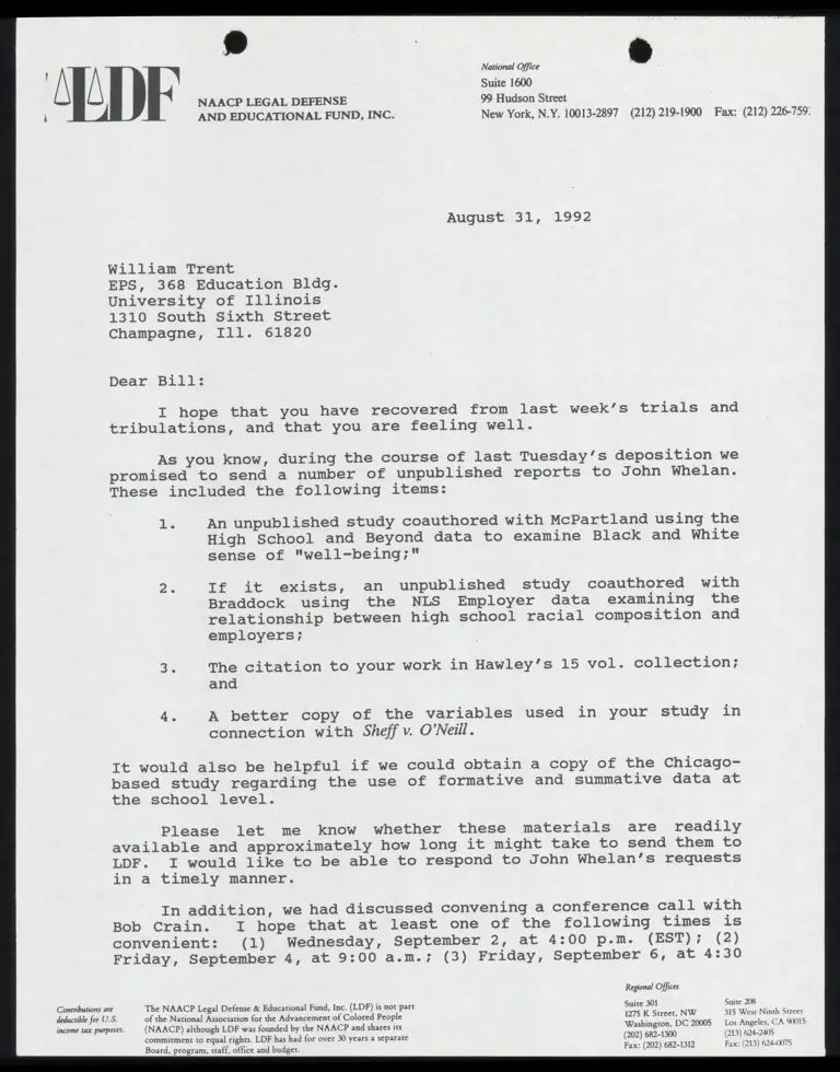 Correspondence to and from co-counsel; from Blumenthal to Judge Hammer preview