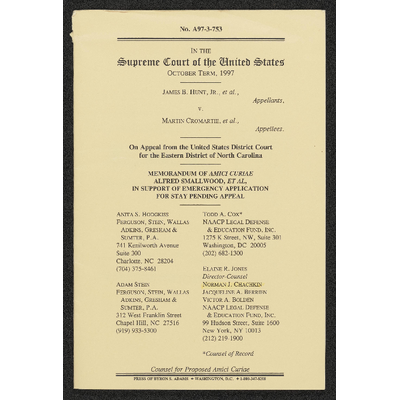 Memorandum of Amici Curiae in Support of Emergency Application for Stay Pending Appeal preview