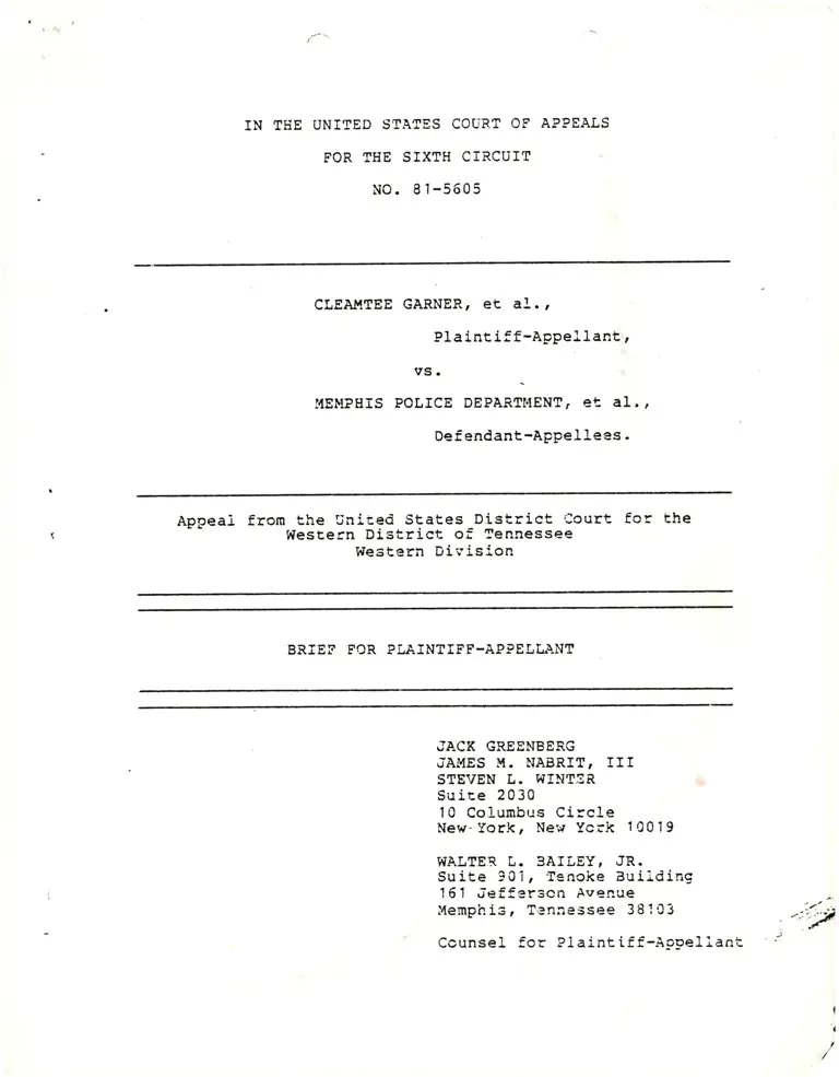 Brief for Plaintiff-Appellant preview