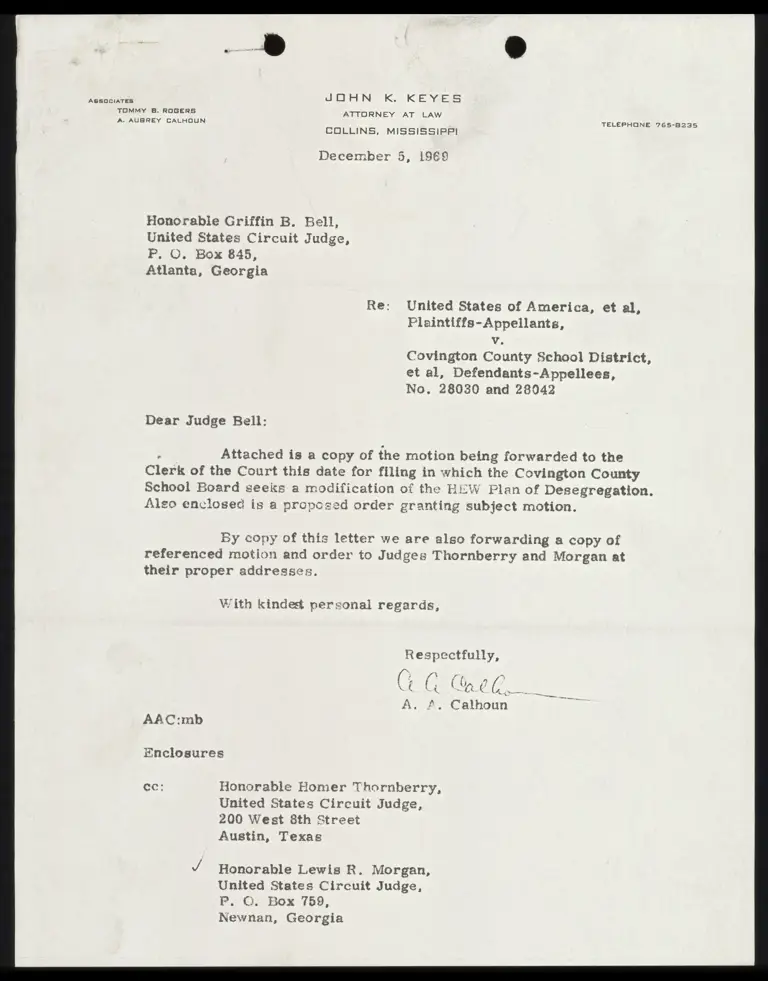 United States v. Covington County Motion for Amendment preview