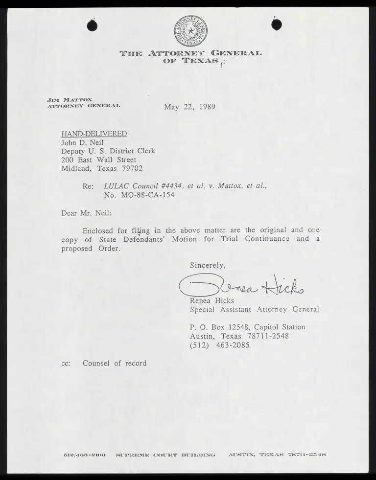 Summary of Case History and Current Schedule; Proposed Order preview