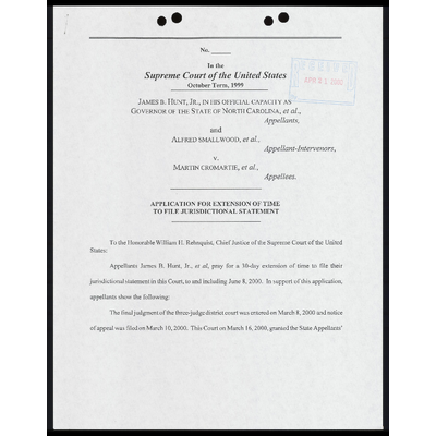 Application for Extension of Time to File Jurisdictional Statement preview