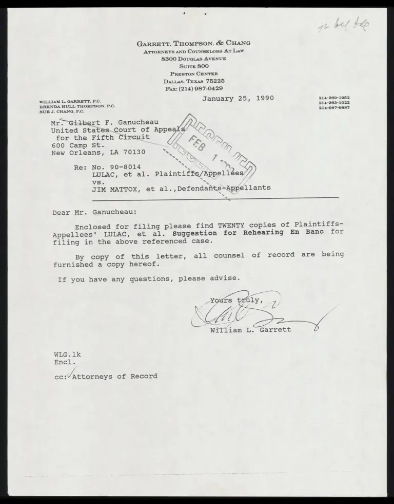 Plaintiffs-Appellees Suggestion for Rehearing En Banc preview