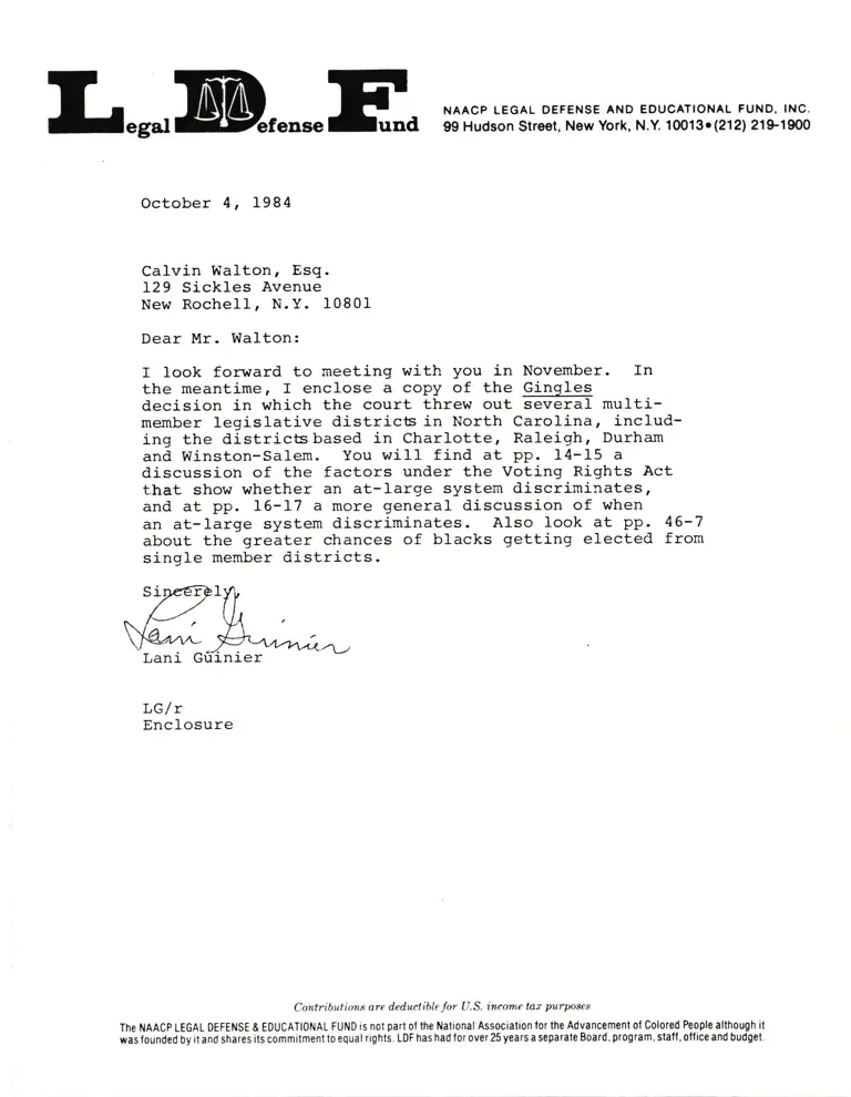 Correspondence from Guinier to Walton preview