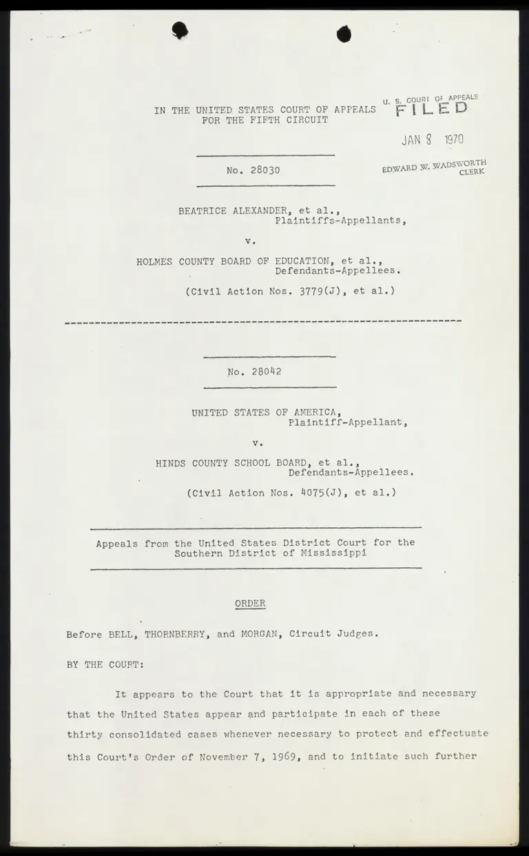 United States v. Hinds County Order preview