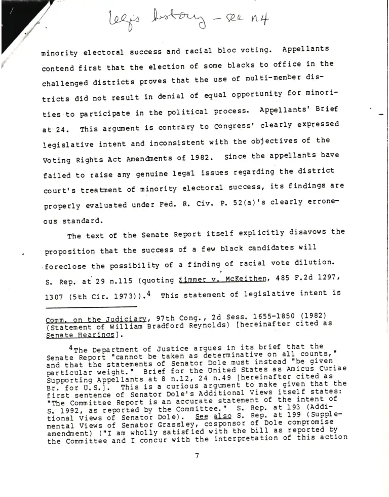 Miscellaneous Legislative History preview