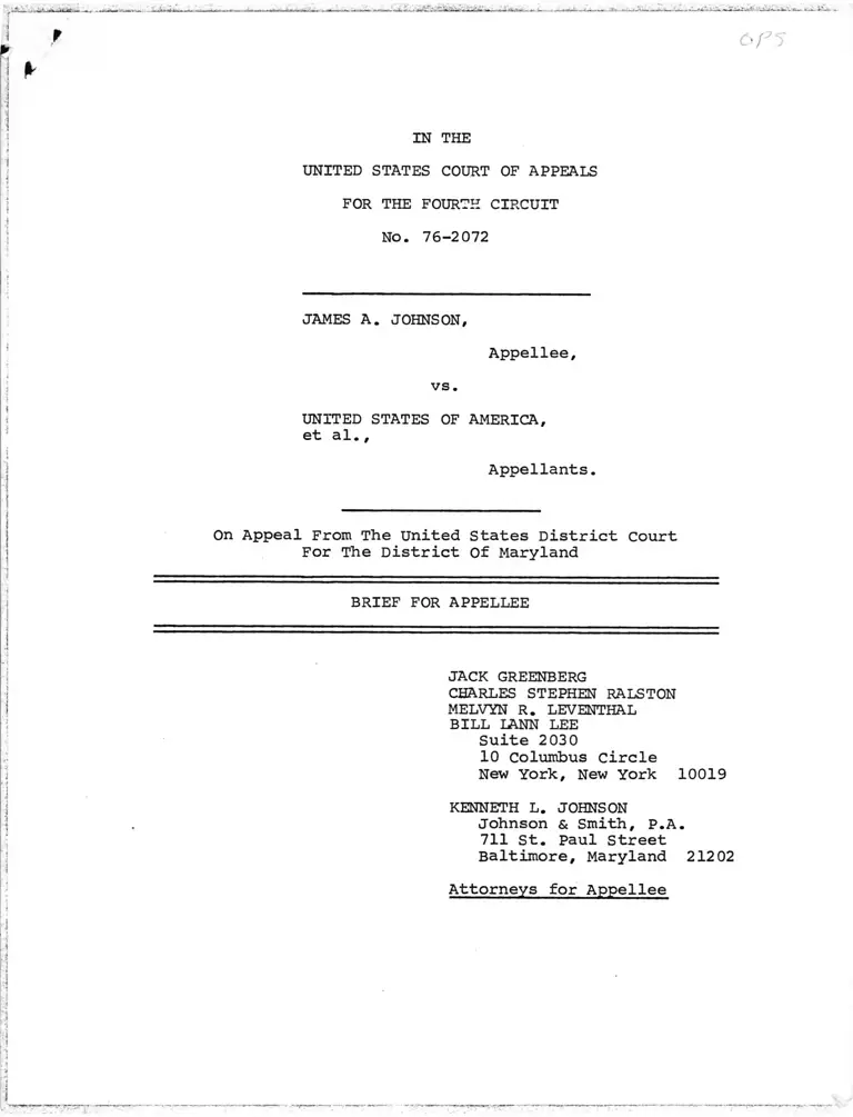 Johnson v. United States Brief for Appellee preview