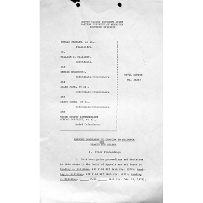 Amended Complaint and Prayer for Relief preview