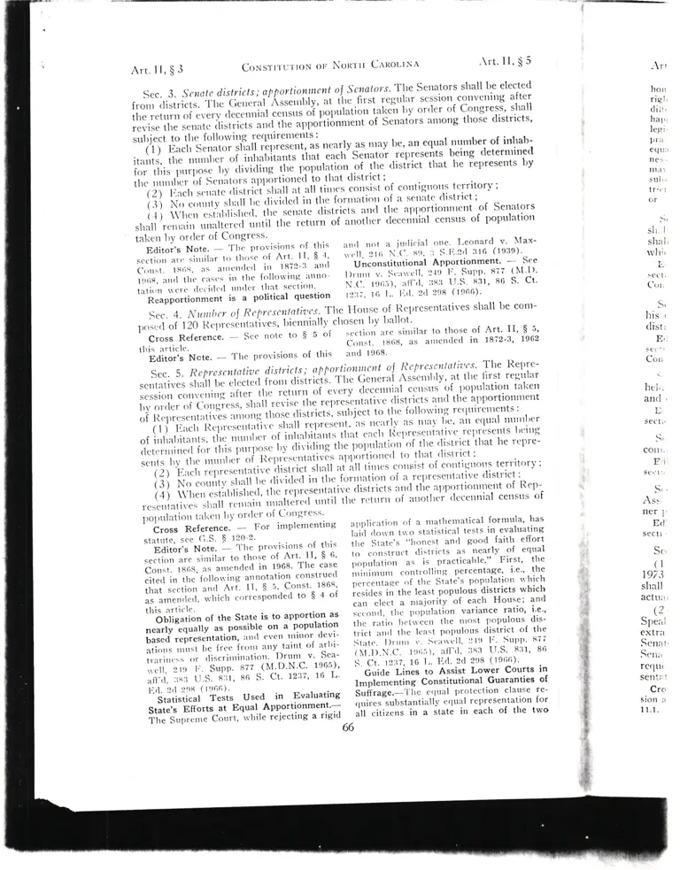 Legal Research on the Constitution of North Carolina preview