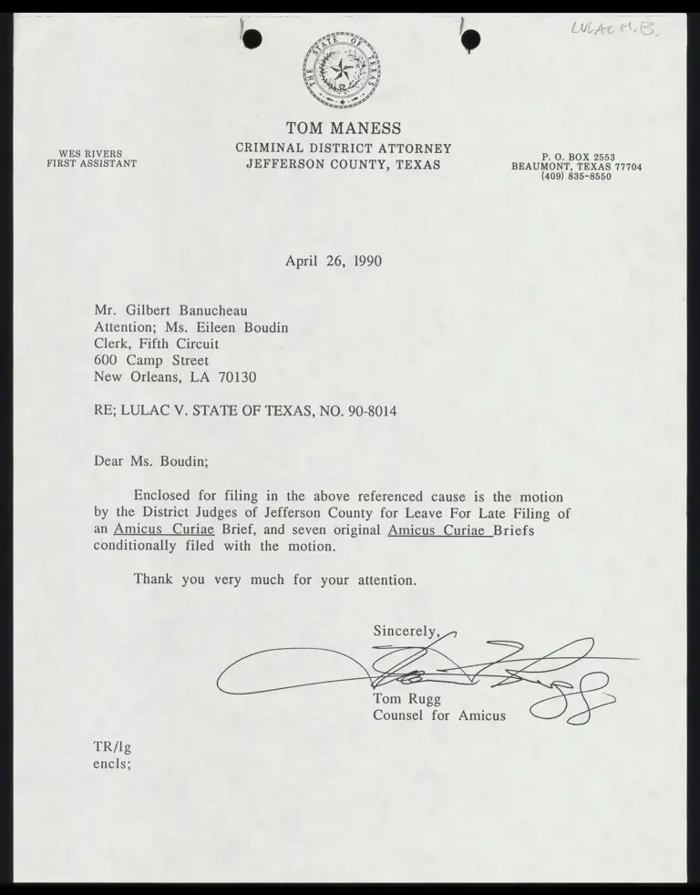 Motion by Jefferson County District Judges for Late Filing of Amicus Curiae Brief; Brief Amicus Curiae preview