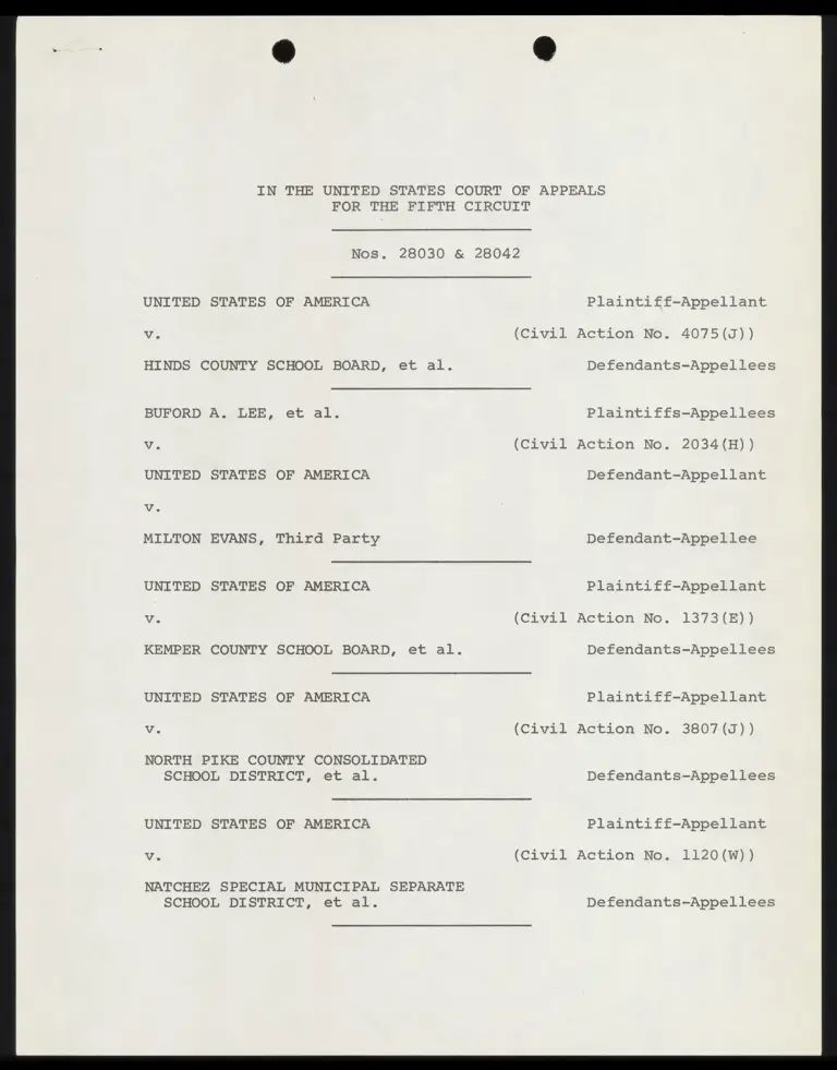 Notice of Consolidation by Defendants-Appellees in Appeal preview