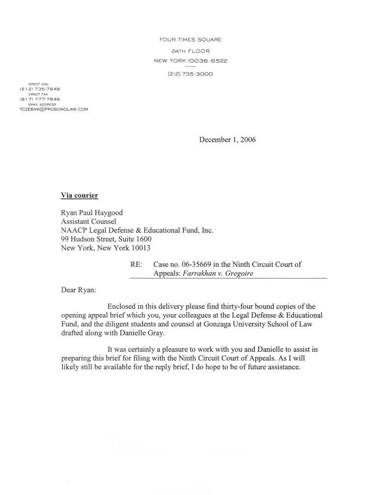 Farrakhan v. Gregoire Brief of Plaintiffs-Appellants preview