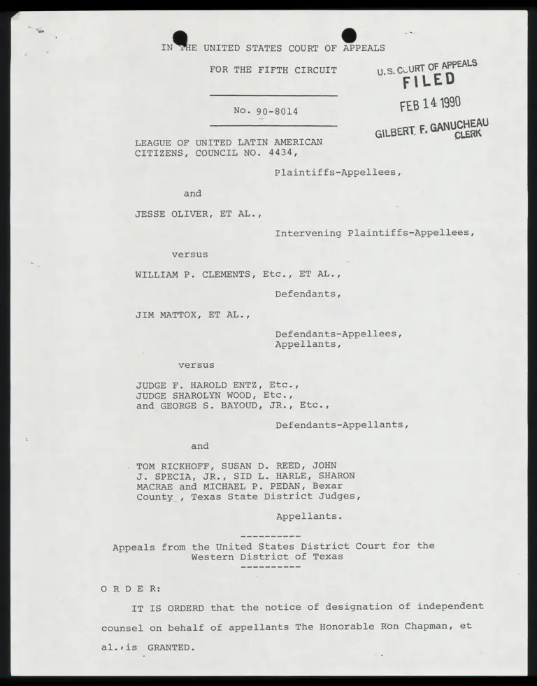 Order Granting Chapman Leave to File Brief preview