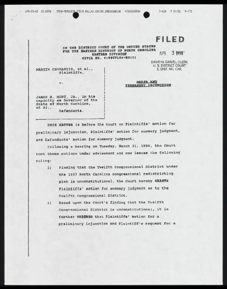 Order and Permanent Injunction preview