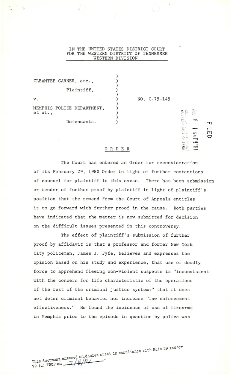 Order on Remand preview