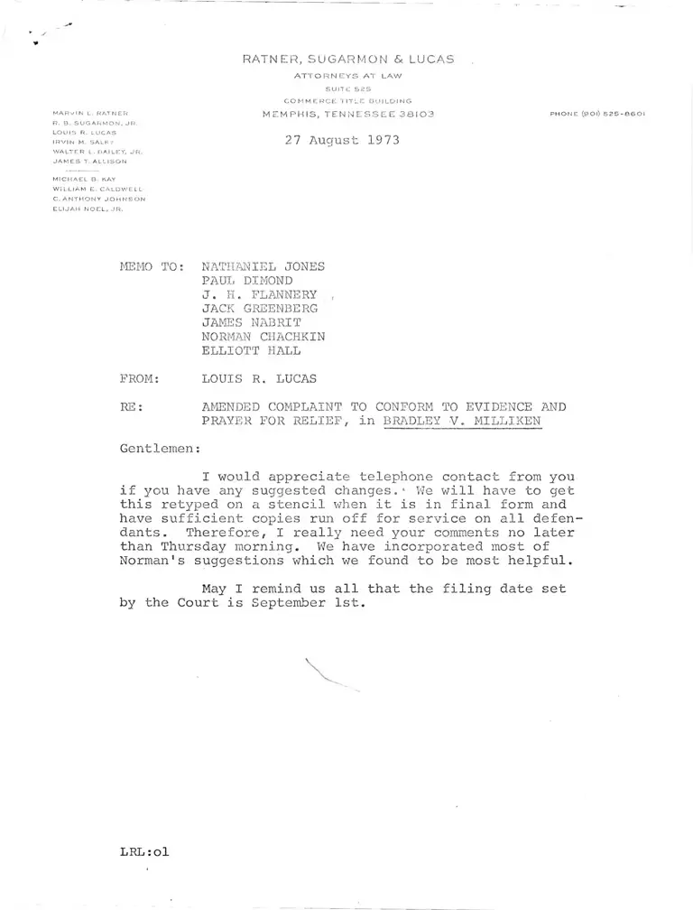 Amended Complaint to Conform to Evidence  and Prayer for Relief with Cover Letter (Draft) preview