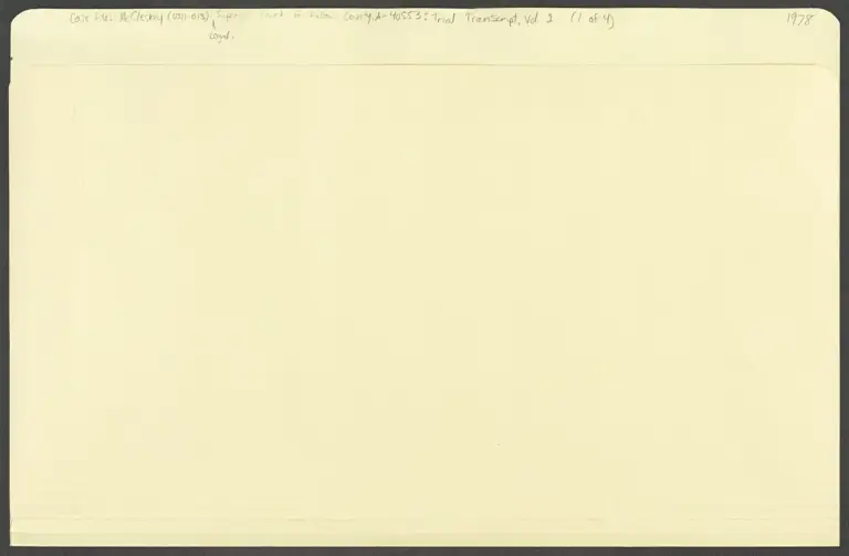 State v. McCleskey – Trial Transcript Vol. 1 preview
