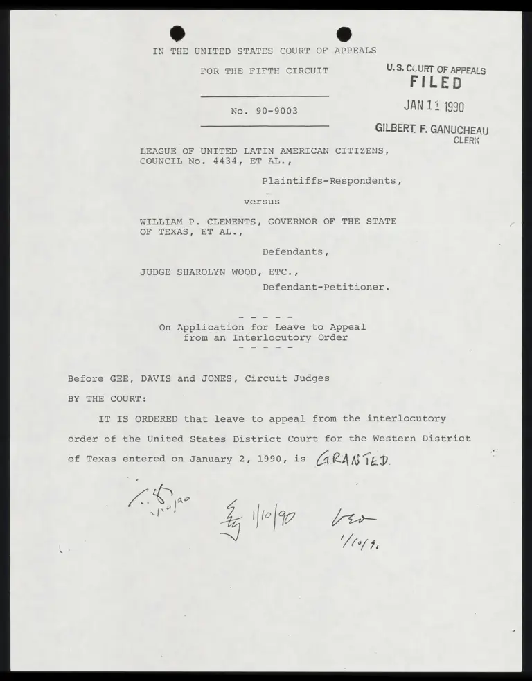 Orders Granting Leave preview