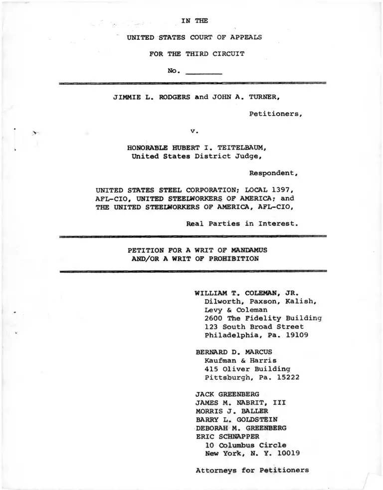 Rogers v Teitelbaum Writ of Mandamus and/or Prohibition preview