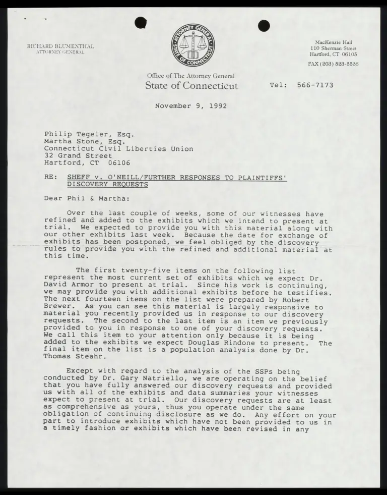 Correspondence from Whelan to Tegeler and Stone Re: Further Responses to Discovery Requests preview
