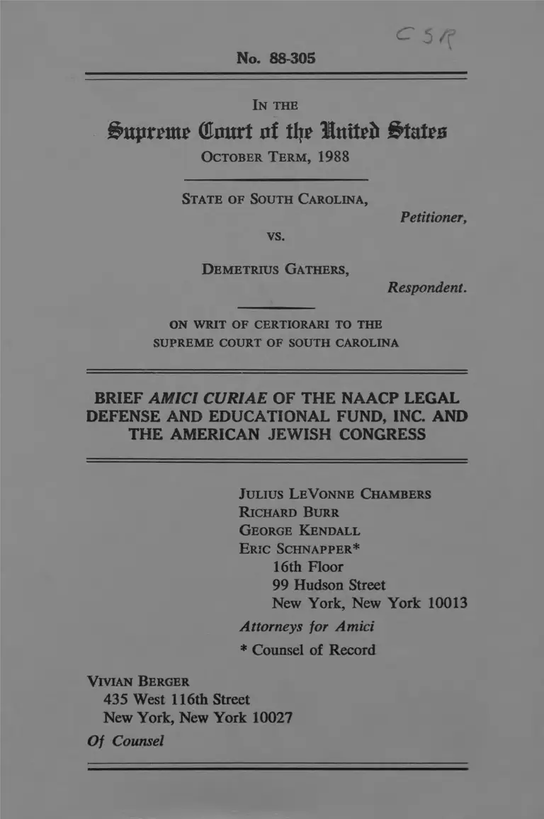 State of South Carolina v. Brief Amici Curiae preview