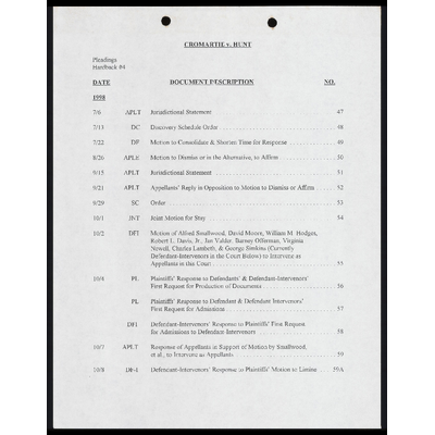 Pleadings Hardback Index #4 preview
