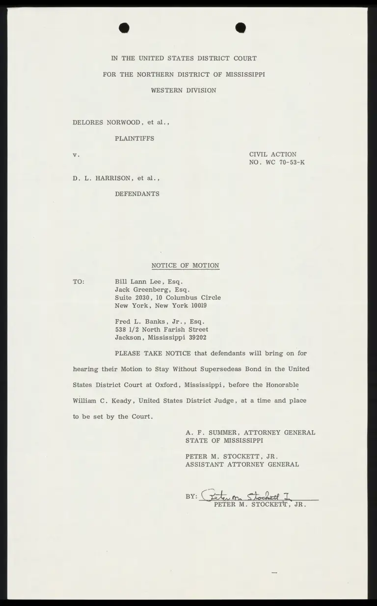 Notice of Motion preview